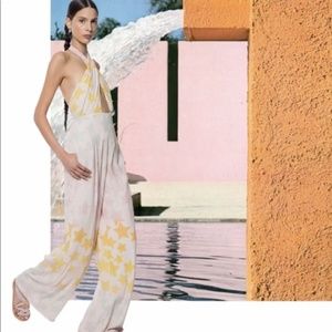 Mara Hoffman Retro Star Blast Halter Jumpsuit